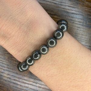 Black Beaded Bracelet